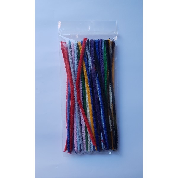 Pijpenrager katoen gekleurd 18 cm 50 stuks, uitverkocht