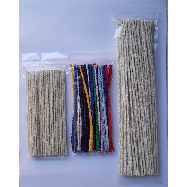 Pijpenrager katoen ongebleekt 30 cm - 50 stuks, (nieuw)