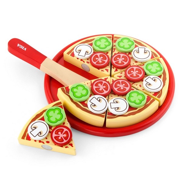 Pizza set vegetarisch - Viga Toys