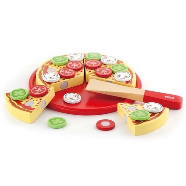 Pizza set vegetarisch - Viga Toys