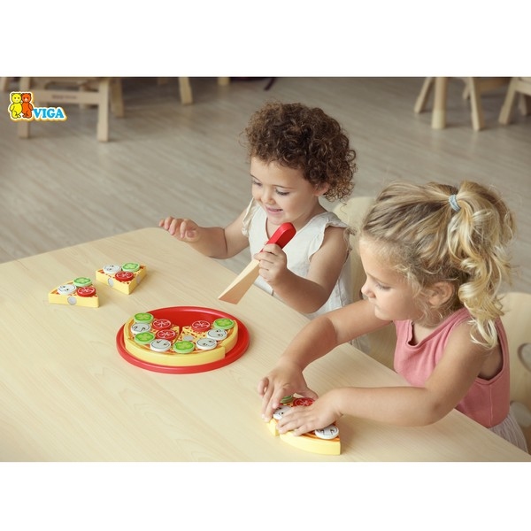 Pizza set vegetarisch - Viga Toys