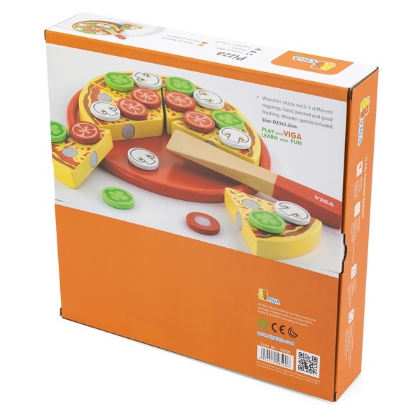 Pizza set vegetarisch - Viga Toys