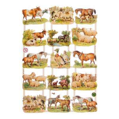 Poëzieplaatje (10st) Boerderijdieren