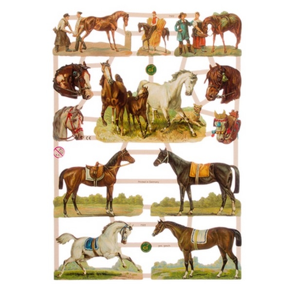 Poëzieplaatje (10st) Paarden