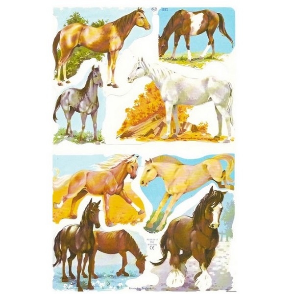 Poëzieplaatje (10st) Paarden
