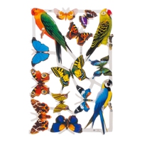 Poëzieplaatje (10st) Vlinders met vogels, uitverkocht