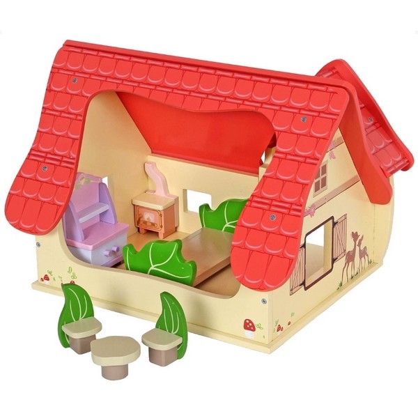 Poppenhuis sprookje inclusief accessoires, aanbieding !