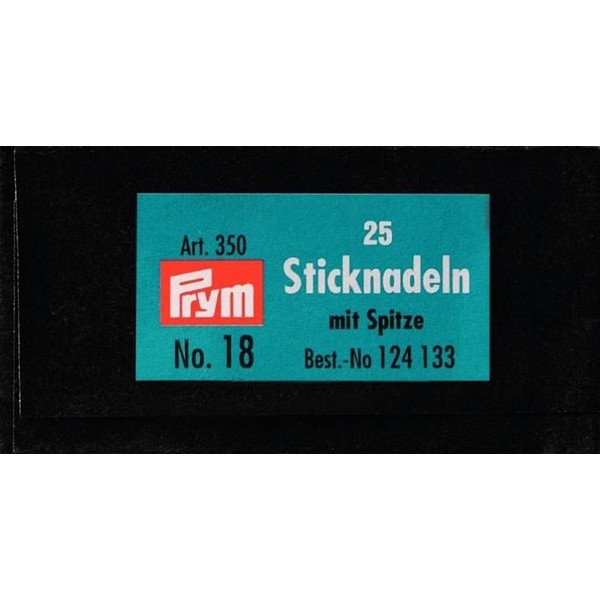 Poppennaald 5,0 cm per 25 stuks (No.18) met punt