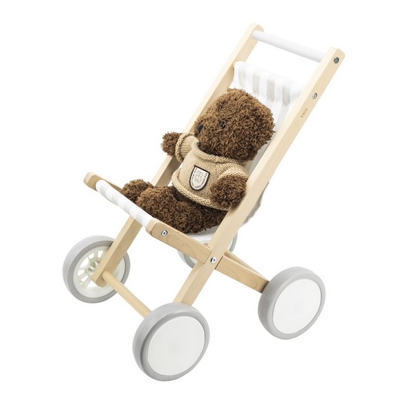 Poppenwagen - Wit - Viga Toys, uitverkocht