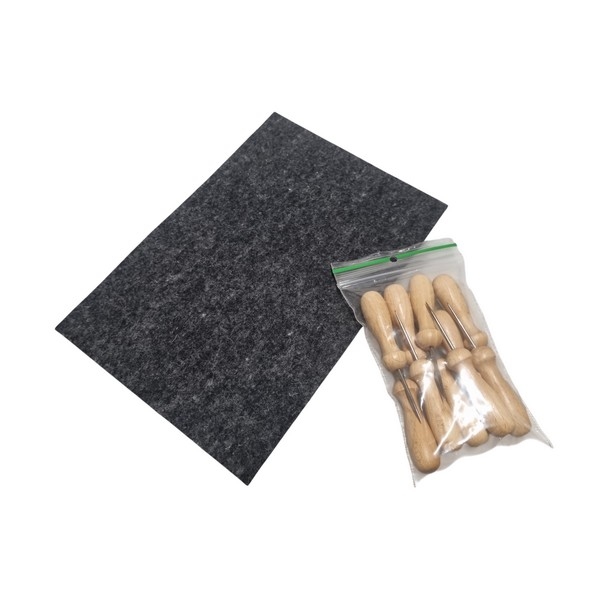 Prikpen houten handvat blank per 10 stuks