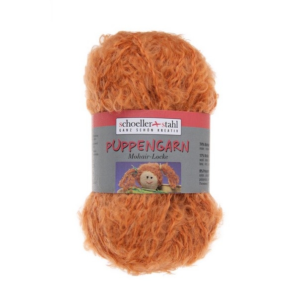 Puppengarn Boucle/mohair 50 gram / bol - kleur 454