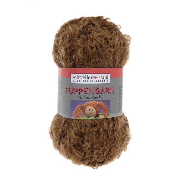 Puppengarn Boucle/mohair 50 gram / bol - kleur 455