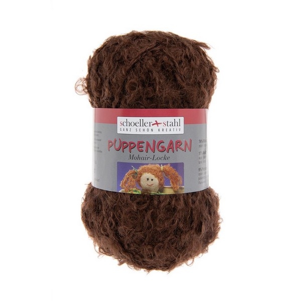 Puppengarn Boucle/mohair 50 gram / bol - kleur 458