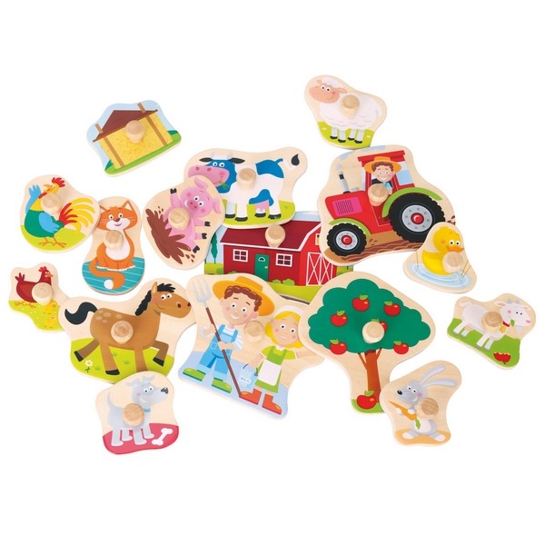 Puzzel - Boerderij - 16 stukken - groot - New Classic Toys