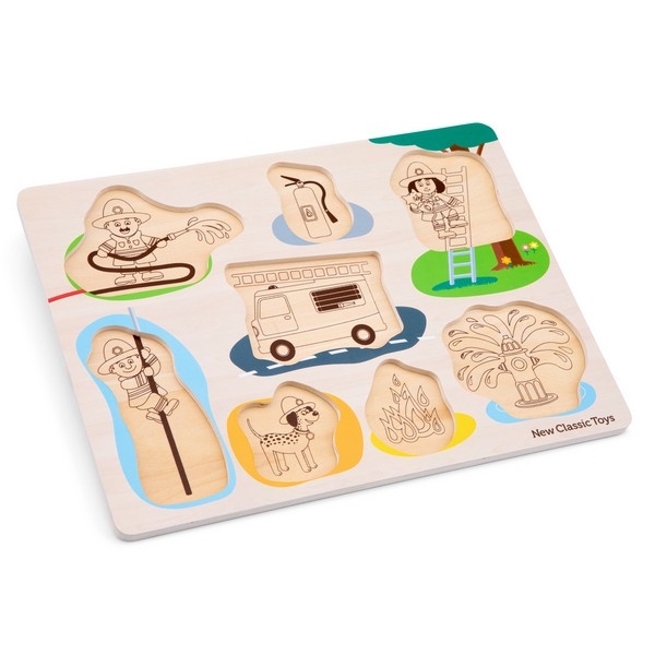 Puzzel - Brandweer - 8 stukken - klein - New Classic Toys