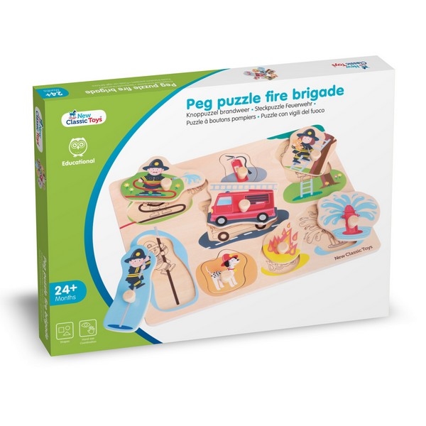 Puzzel - Brandweer - 8 stukken - klein - New Classic Toys