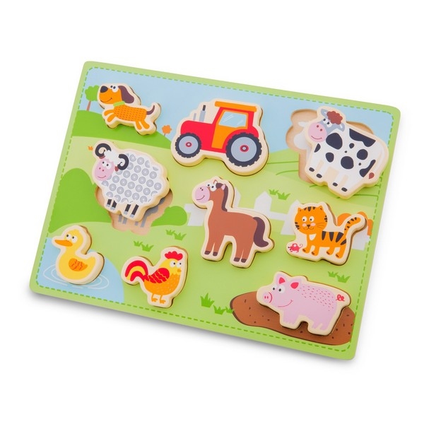Puzzel - Chunky Farm - New Classic Toys, op=op