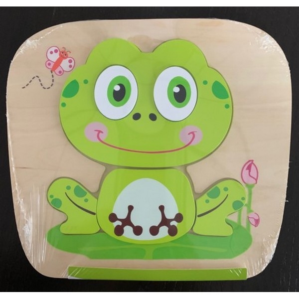 Puzzel (6 stukken) Kikker (nog 2x)