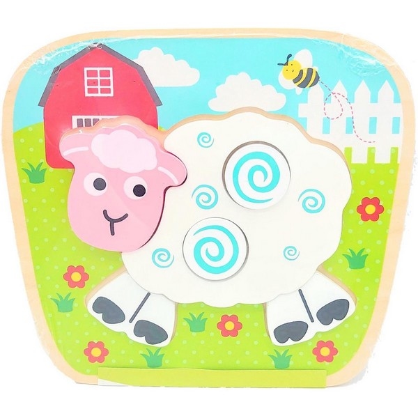Puzzel (6 stukken) Schaap