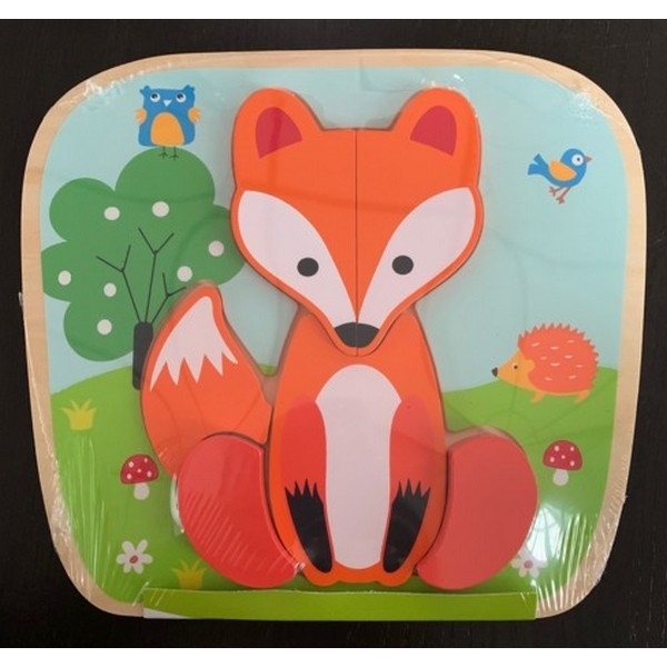 Puzzel (6 stukken) Vos