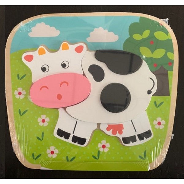 Puzzel (7 stukken) Koe (nog 2x)
