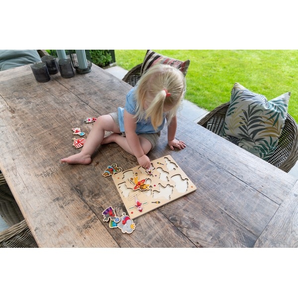 Puzzel knop "Circus", klein