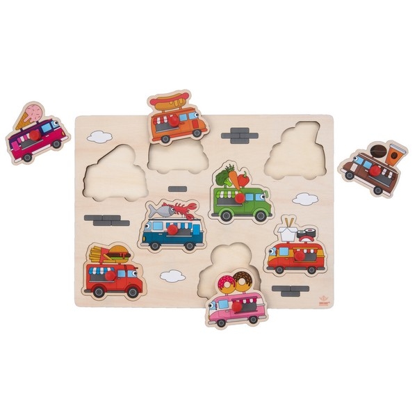 Puzzel knop "Foodtruck", klein