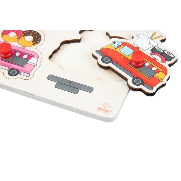 Puzzel knop "Foodtruck", klein
