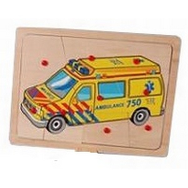 Puzzel Plastic Knop Ambulance