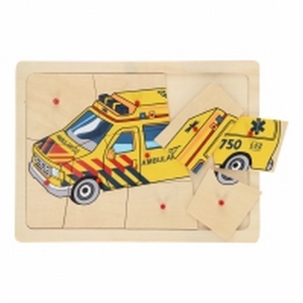 Puzzel Plastic Knop Ambulance