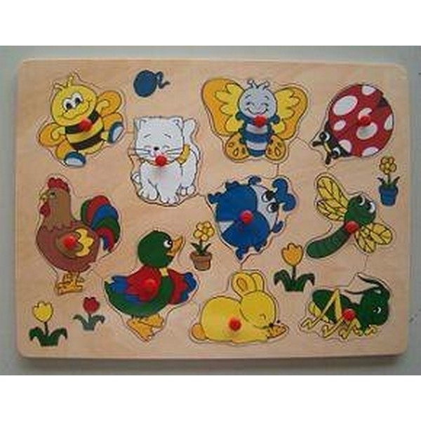 Puzzel Plastic Knop Bij