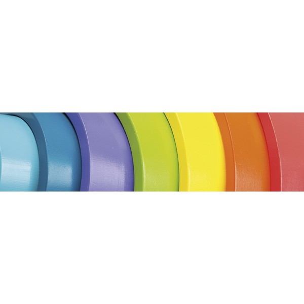 Regenboog blokken kleur 7-delig, nu met 10% korting !!