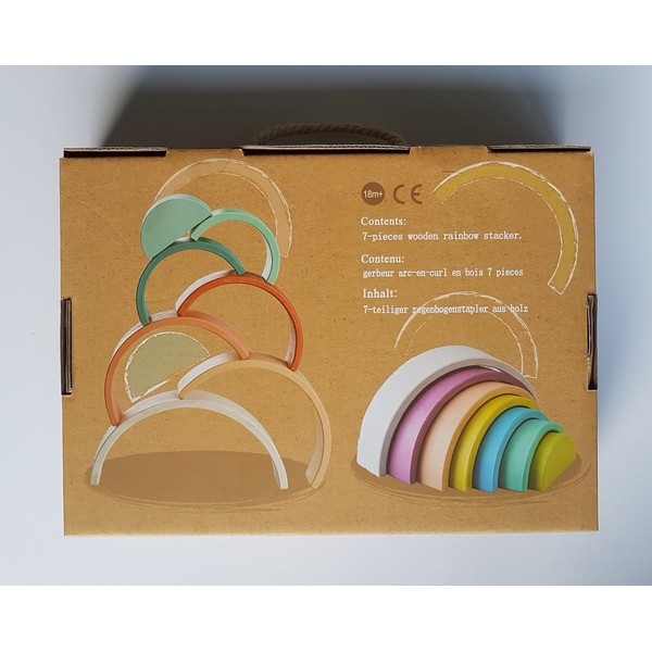 Regenboog blokken pastel - Simply for Kids