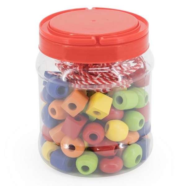 Rijgkralen 90 stuks - New Classic Toys, op=op nog 5x