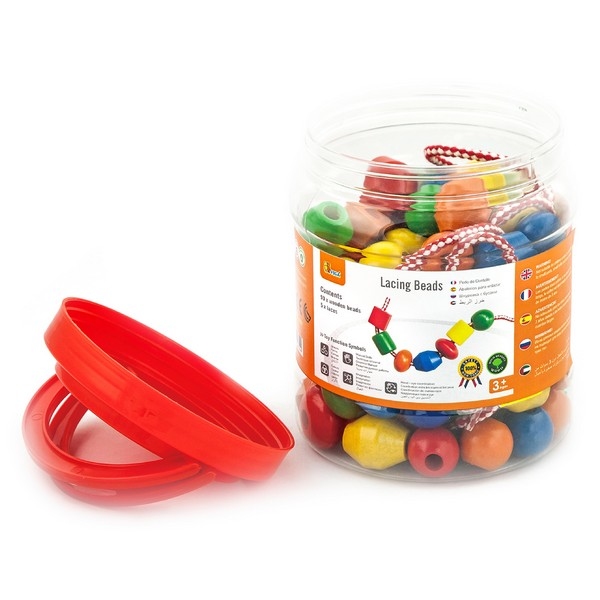Rijgkralen 90 stuks (Viga Toys)