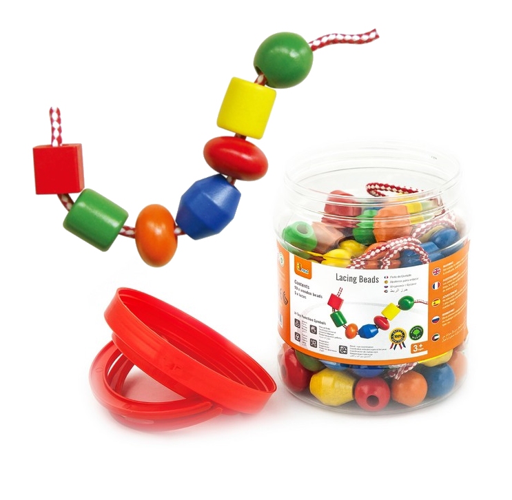 Rijgkralen 90 stuks (Viga Toys)