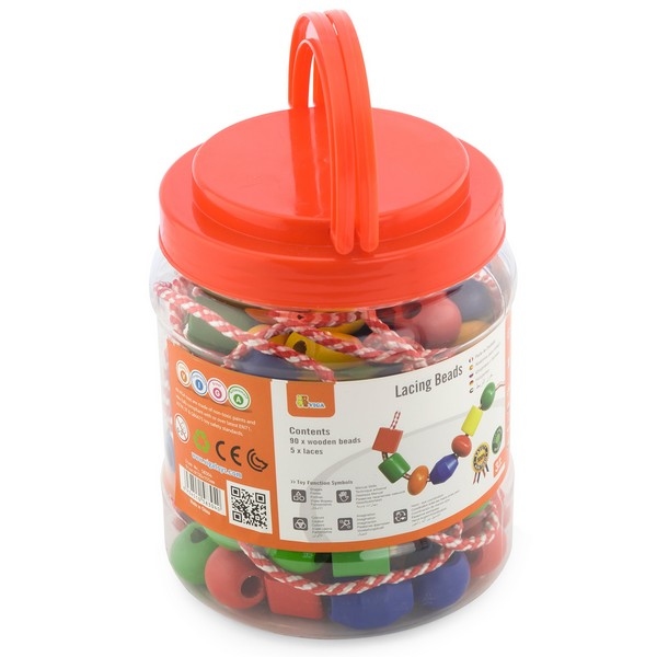 Rijgkralen 90 stuks (Viga Toys)