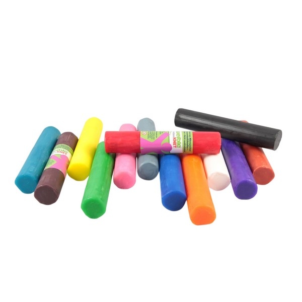 Rolvorm 100 gram Fantasia en Pastel Kneedwas, diverse kleuren