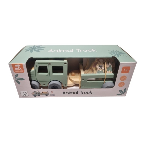 Safari Jeep met aanhanger inclusief rangers en 4 dieren S62156 - Zookabee