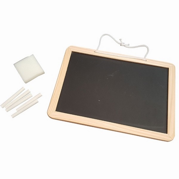 Schoolbord / Lei / Krijtbord inclusief wit krijt, uitverkocht