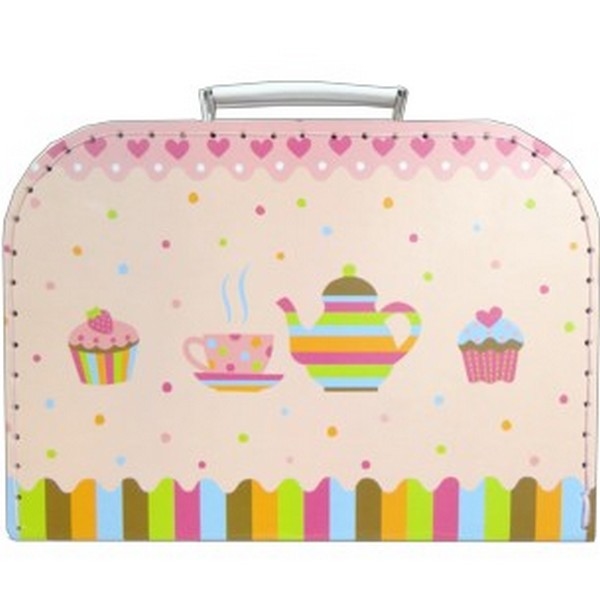 Servies Porcelein Cupcake in koffer (36379) nog 1x