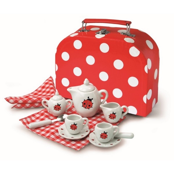 Servies Porcelein Lieveheersbeest in koffer (36362)