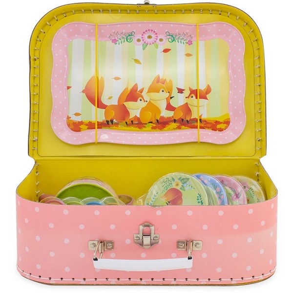 Servies tin Vos in koffer - Ulysse, nog 2x