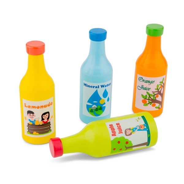 Set van 4 flesjes drinken - New Classic Toys, nog 4x