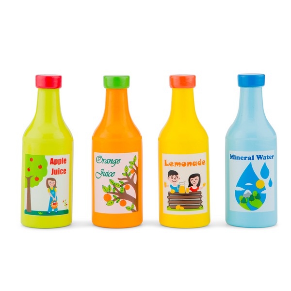 Set van 4 flesjes drinken - New Classic Toys