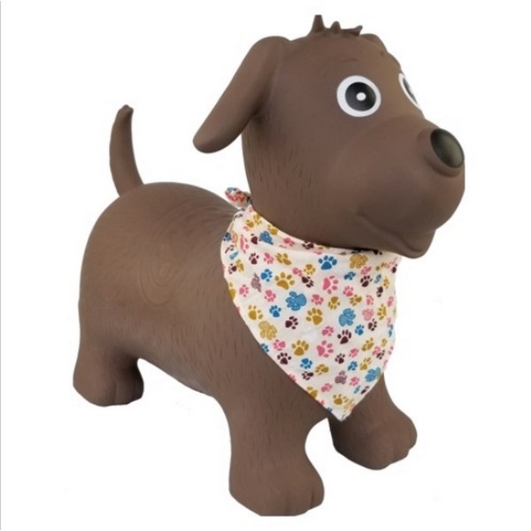 Skippy Beest Hond Bruin met sjaaltje