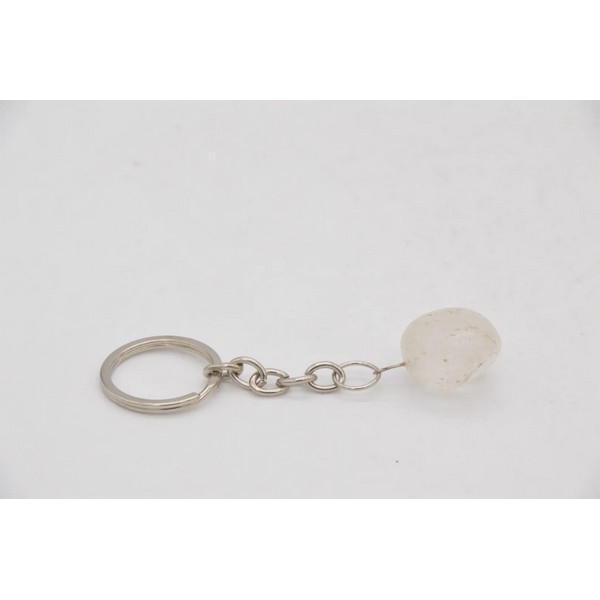 Sleutelhanger gepolijste edelsteen (afname per 12 stuks)