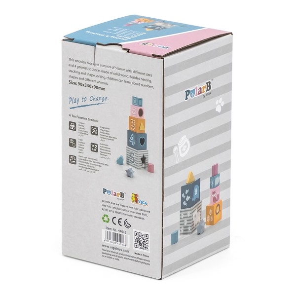 Stapelkubus - Hout - PolarB