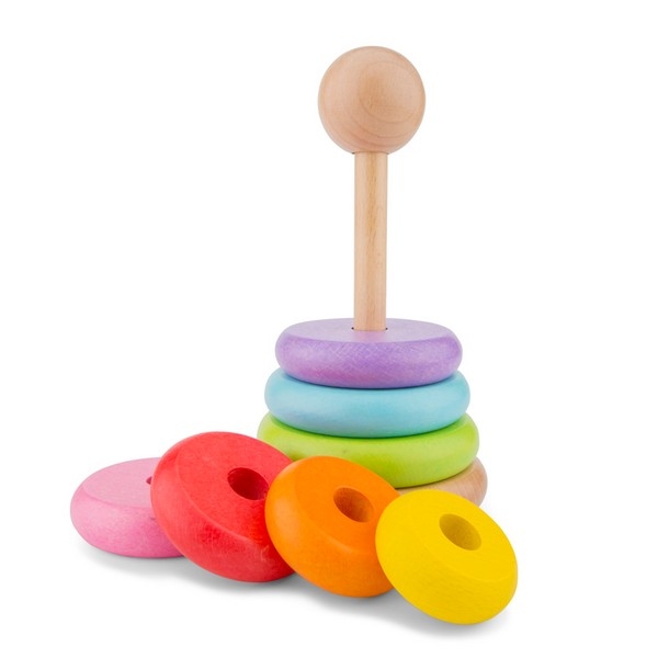 Stapeltoren - Regenboog - New Classic Toys (nog 1x)