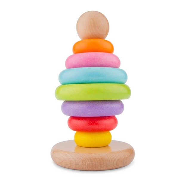 Stapeltoren - Regenboog - New Classic Toys (nog 1x)